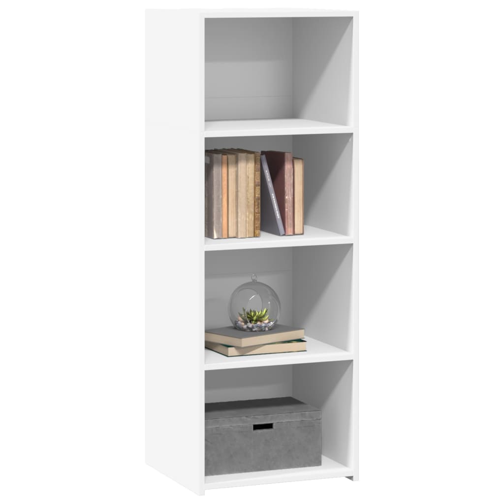Hoge kast 45x41x124 cm bewerkt hout wit