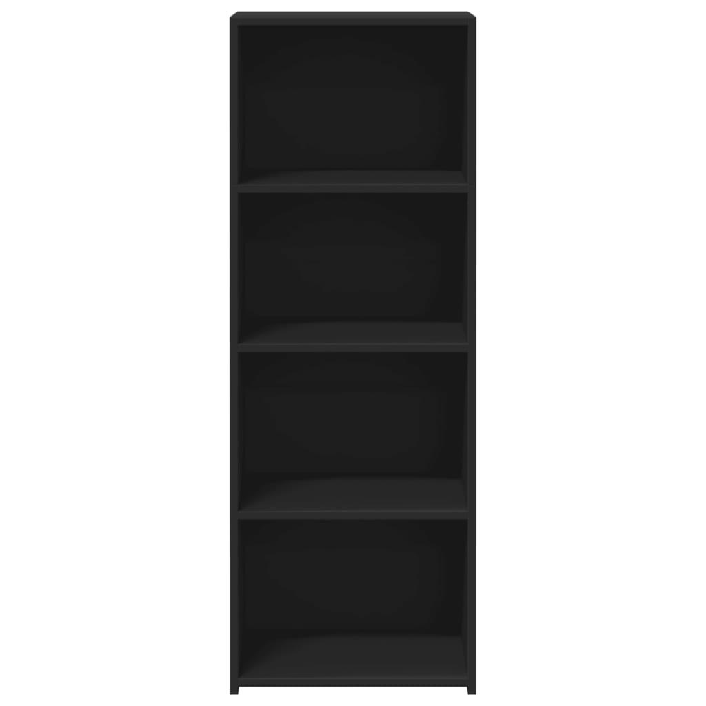 Hoge kast 45x41x124 cm bewerkt hout zwart