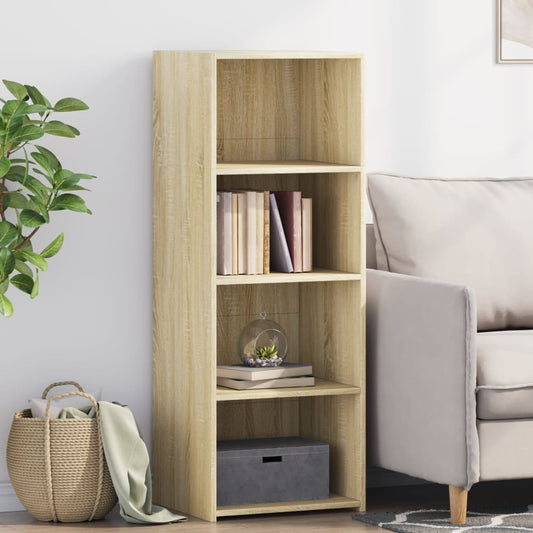 Hoge kast 45x41x124 cm bewerkt hout sonoma eikenkleurig