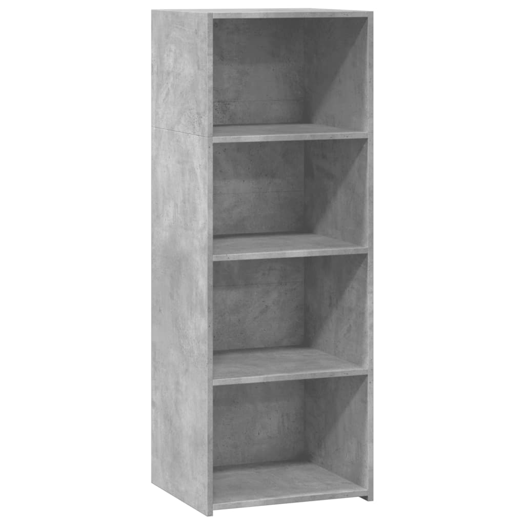 Hoge kast 45x41x124 cm bewerkt hout betongrijs