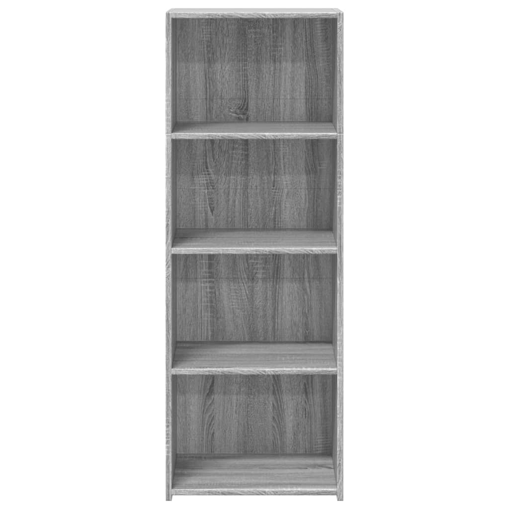 Hoge kast 45x41x124 cm bewerkt hout grijs sonoma eikenkleurig