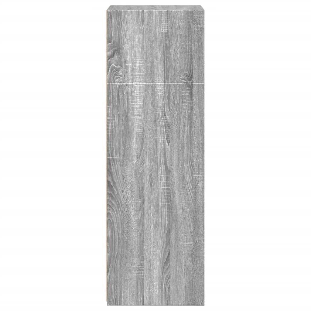 Hoge kast 45x41x124 cm bewerkt hout grijs sonoma eikenkleurig