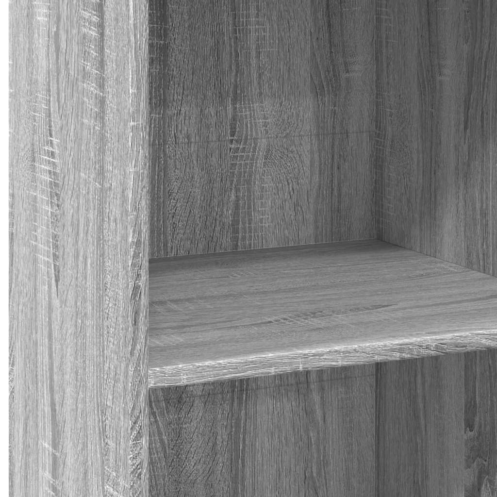 Hoge kast 45x41x124 cm bewerkt hout grijs sonoma eikenkleurig