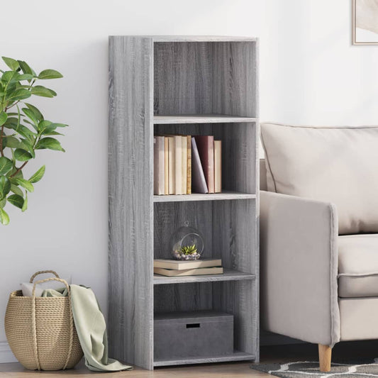 Hoge kast 45x41x124 cm bewerkt hout grijs sonoma eikenkleurig