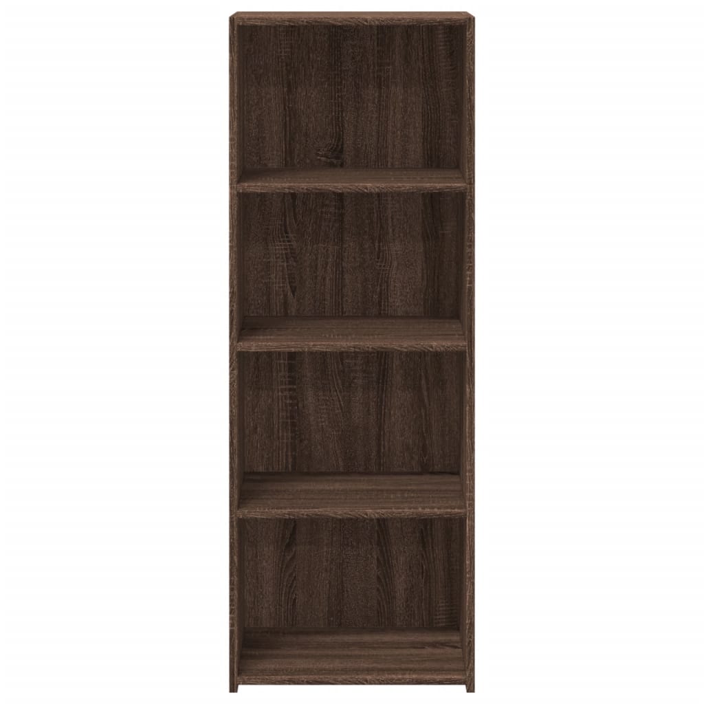 Hoge kast 45x41x124 cm bewerkt hout bruin eikenkleurig