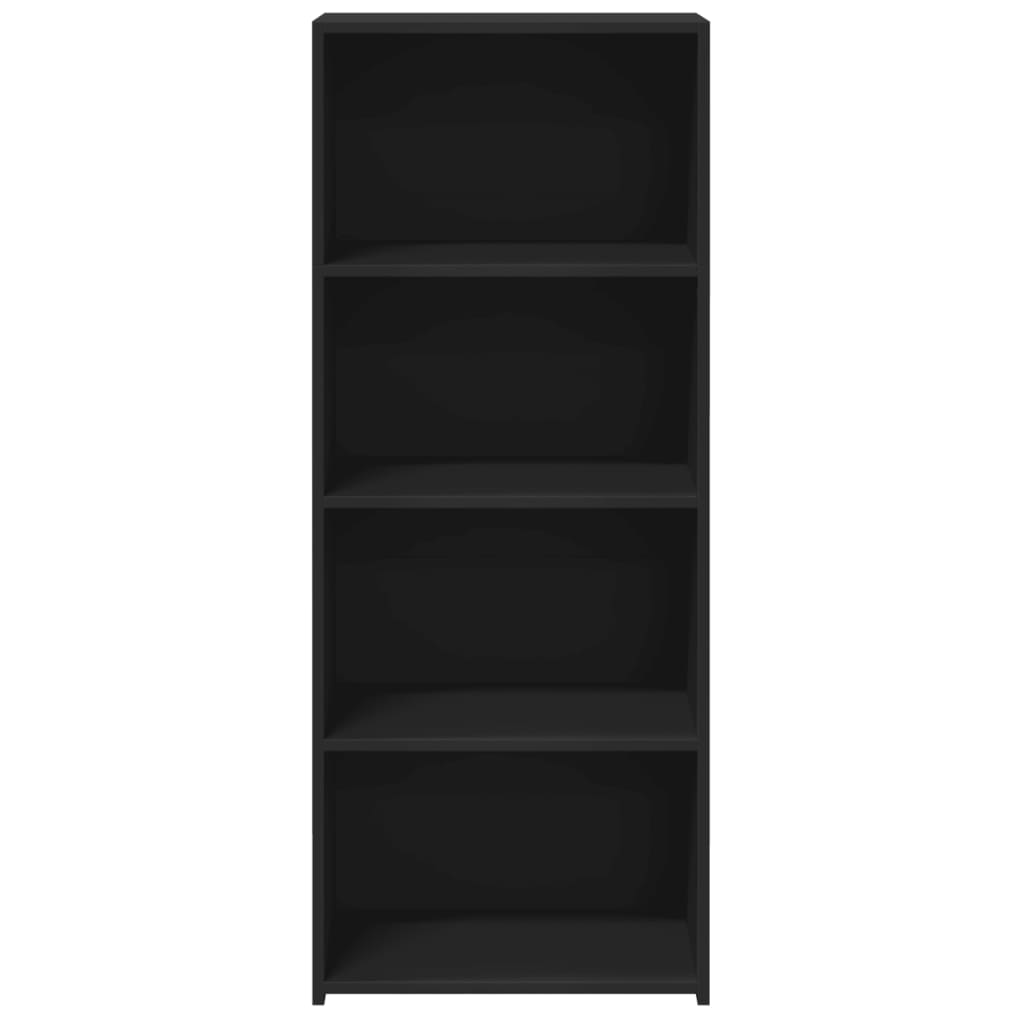 Hoge kast 50x41x124 cm bewerkt hout zwart