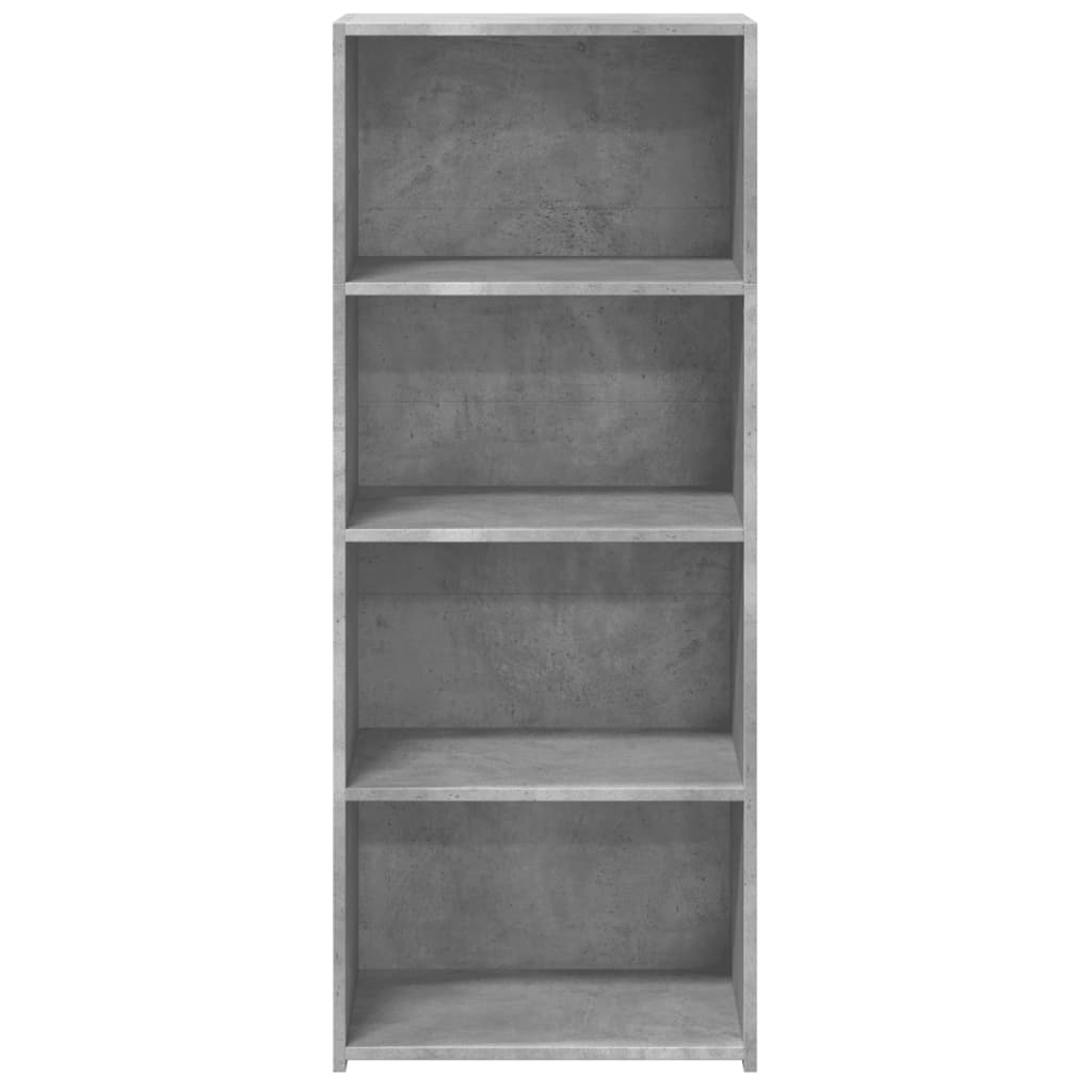 Hoge kast 50x41x124 cm bewerkt hout betongrijs
