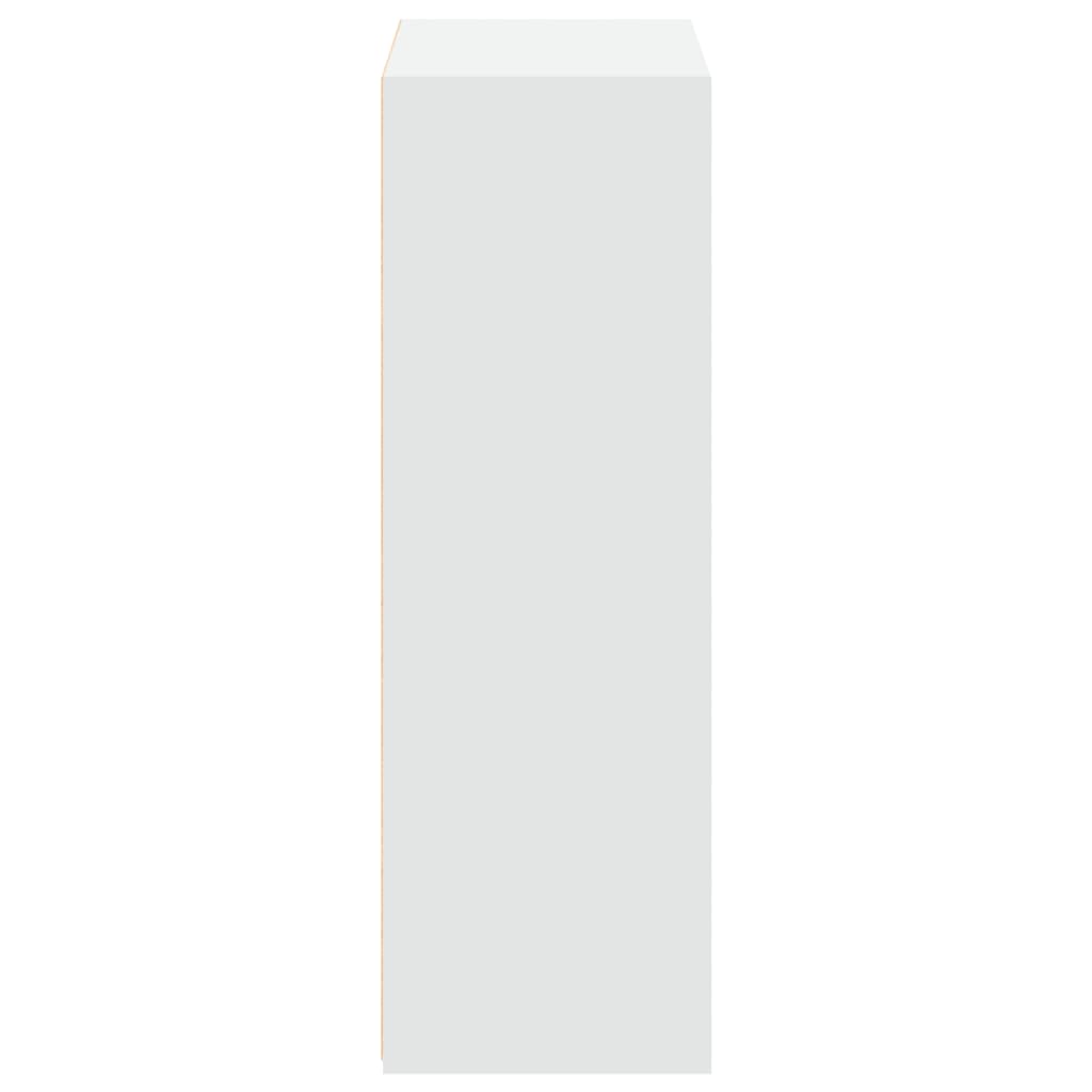 Hoge kast 70x41x124 cm bewerkt hout wit