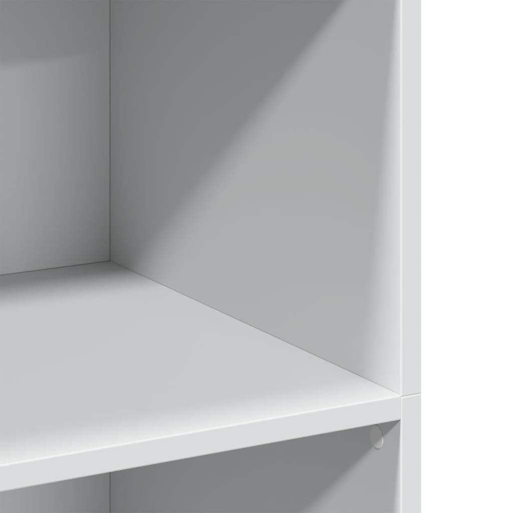 Hoge kast 70x41x124 cm bewerkt hout wit