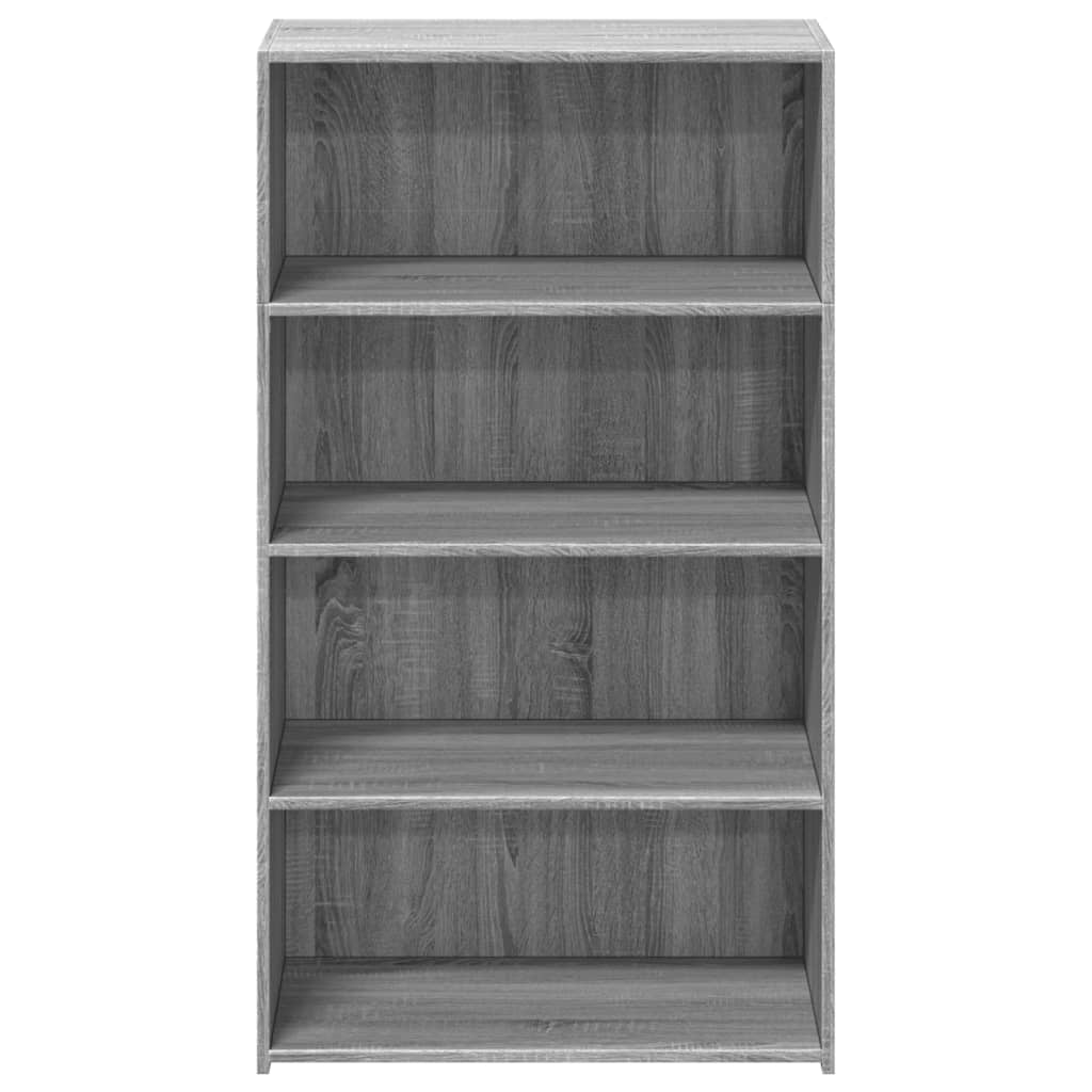 Hoge kast 70x41x124 cm bewerkt hout grijs sonoma eikenkleurig