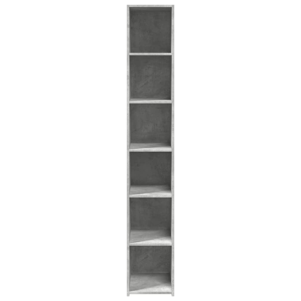 Hoge kast 30x41x185 cm bewerkt hout betongrijs