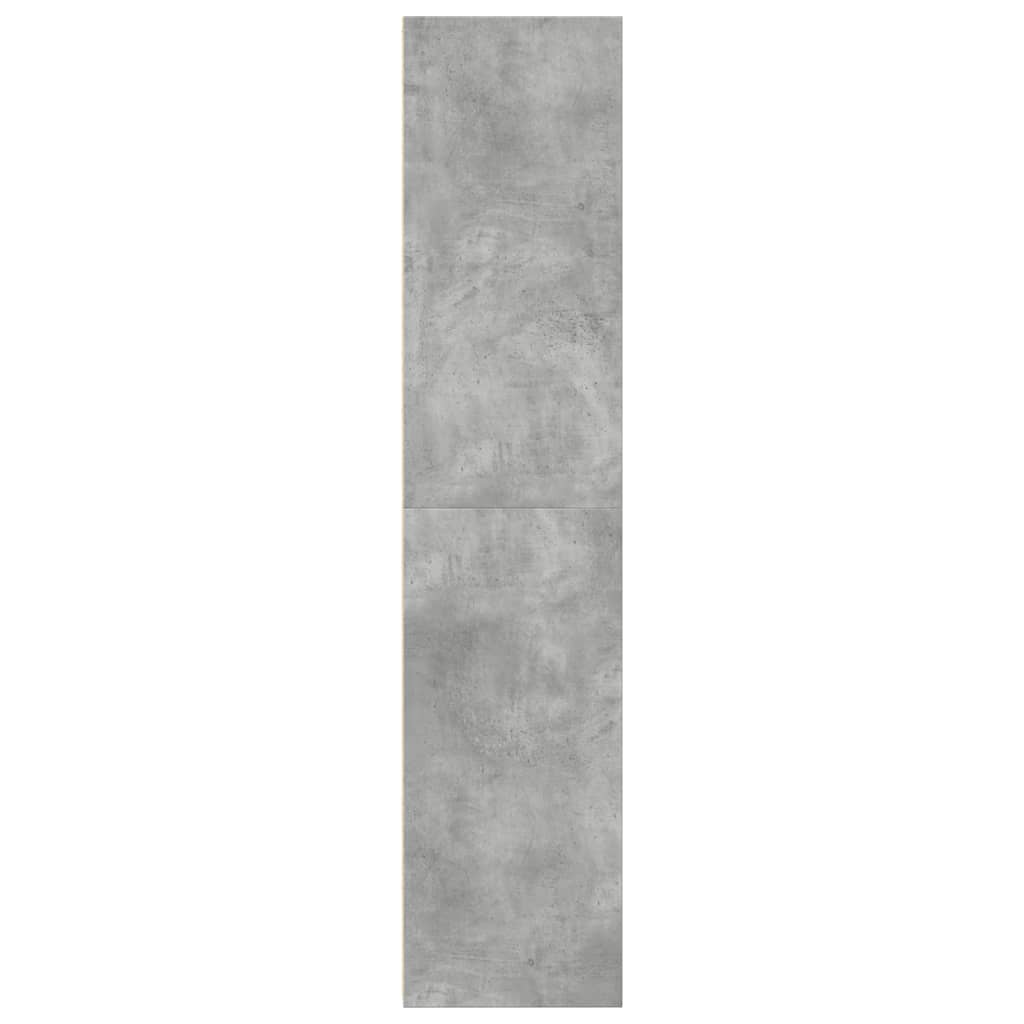 Hoge kast 30x41x185 cm bewerkt hout betongrijs
