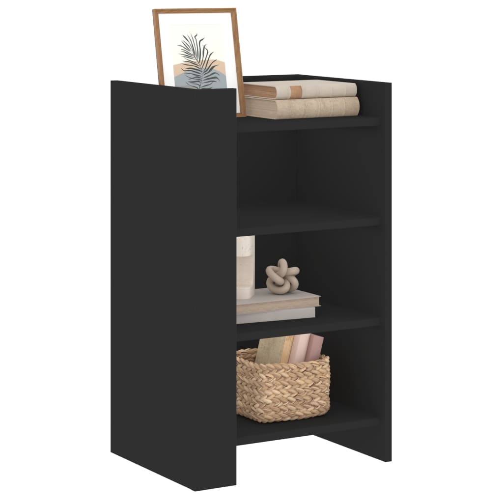 Dressoir 45x35x75 cm bewerkt hout zwart