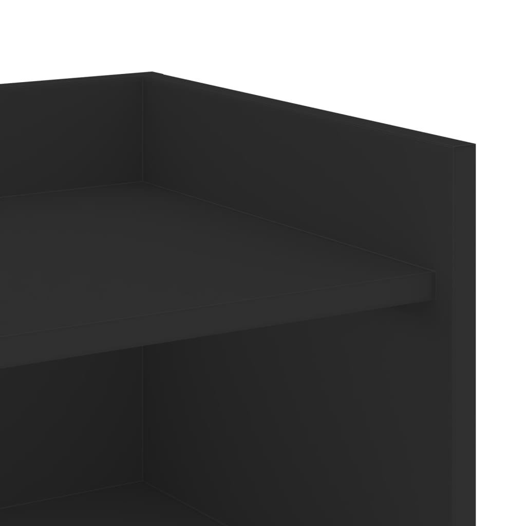 Dressoir 45x35x75 cm bewerkt hout zwart