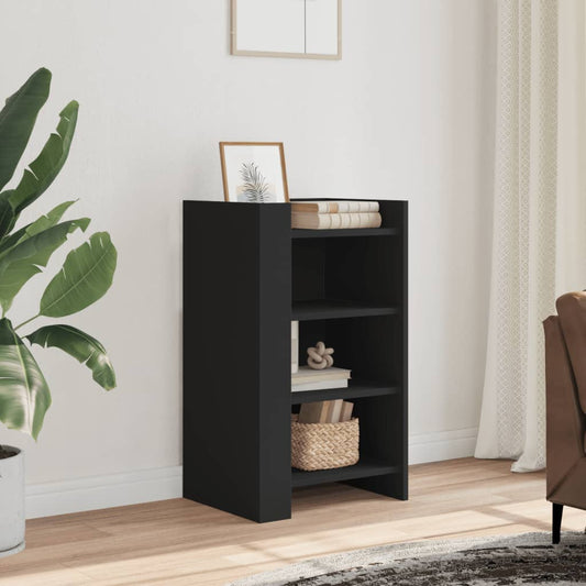 Dressoir 45x35x75 cm bewerkt hout zwart