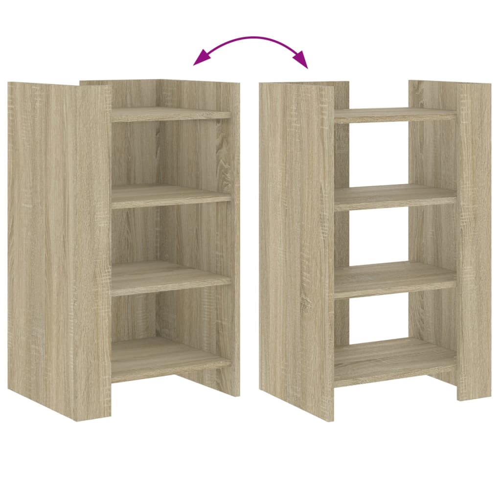 Dressoir 45x35x75 cm bewerkt hout sonoma eikenkleurig