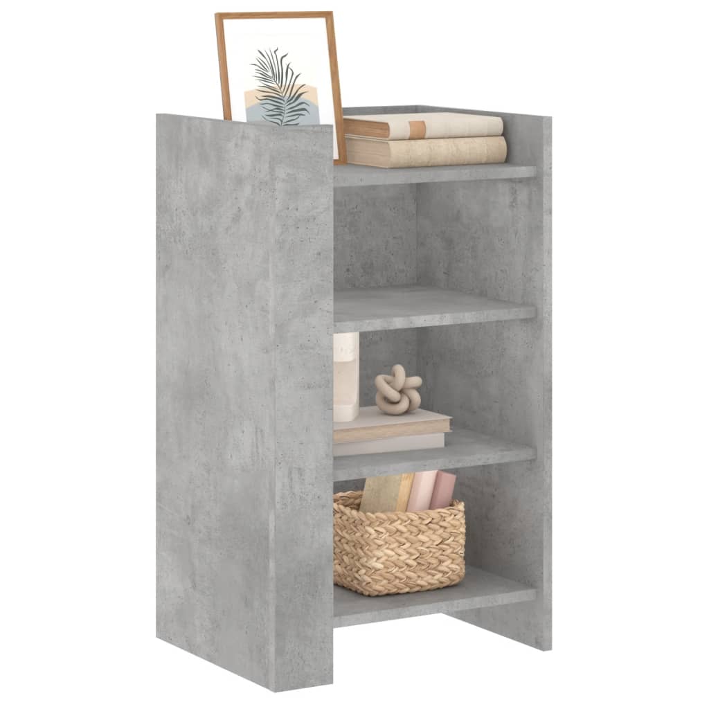 Dressoir 45x35x75 cm bewerkt hout betongrijs