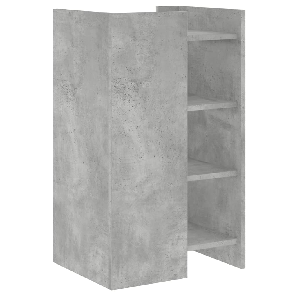 Dressoir 45x35x75 cm bewerkt hout betongrijs