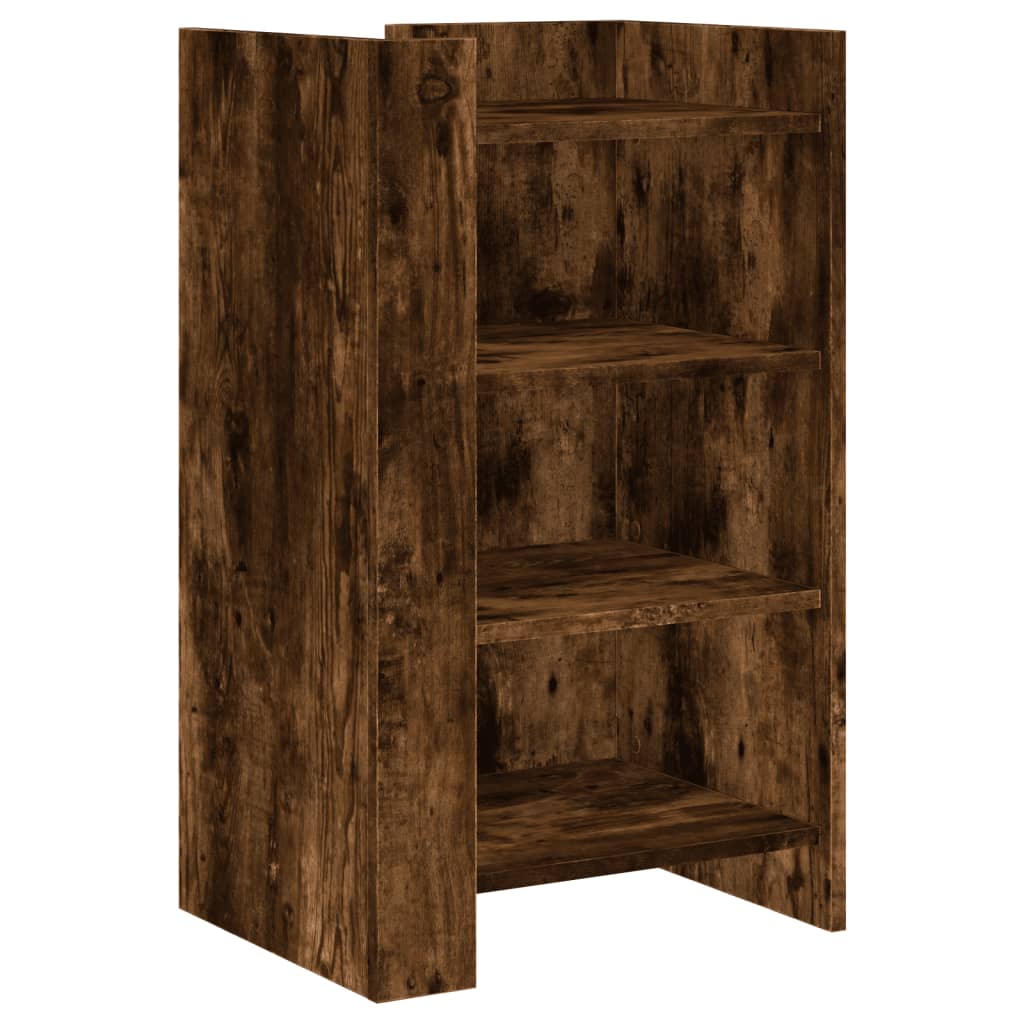 Dressoir 45x35x75 cm bewerkt hout gerookt eiken