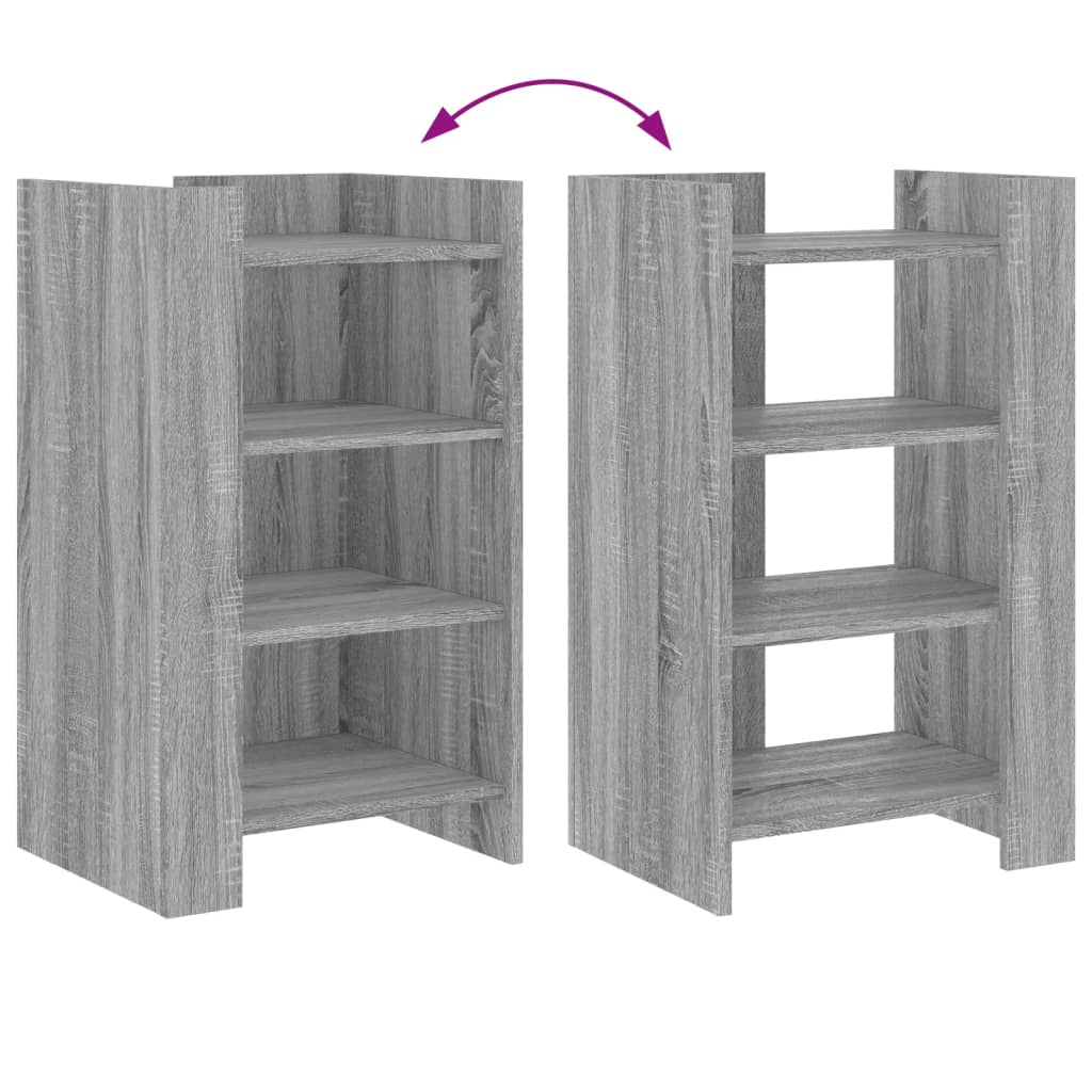 Dressoir 45x35x75 cm bewerkt hout grijs sonoma eikenkleurig