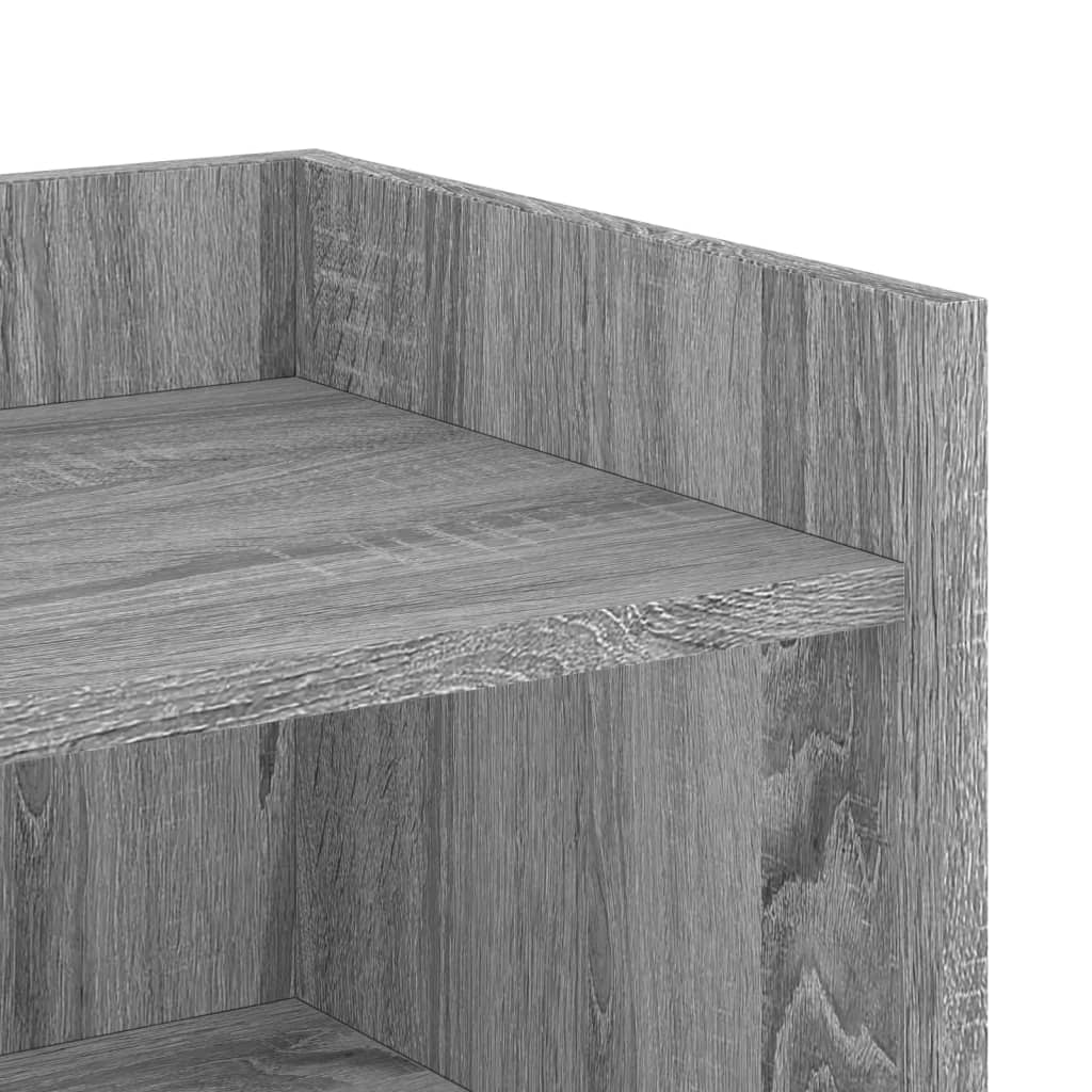 Dressoir 45x35x75 cm bewerkt hout grijs sonoma eikenkleurig