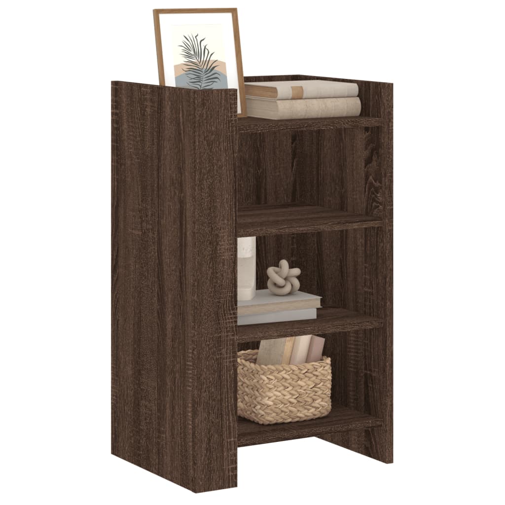 Dressoir 45x35x75 cm bewerkt hout bruin eikenkleur