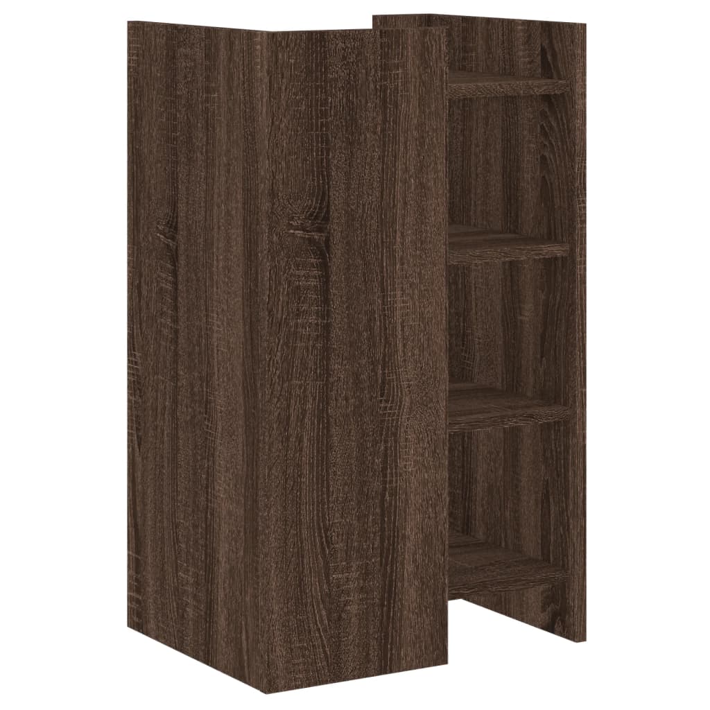 Dressoir 45x35x75 cm bewerkt hout bruin eikenkleur