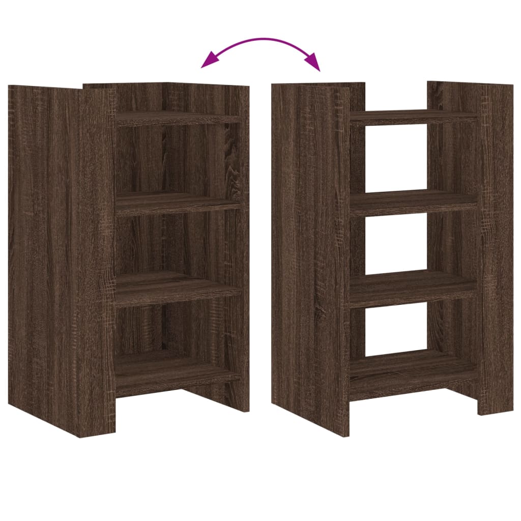 Dressoir 45x35x75 cm bewerkt hout bruin eikenkleur