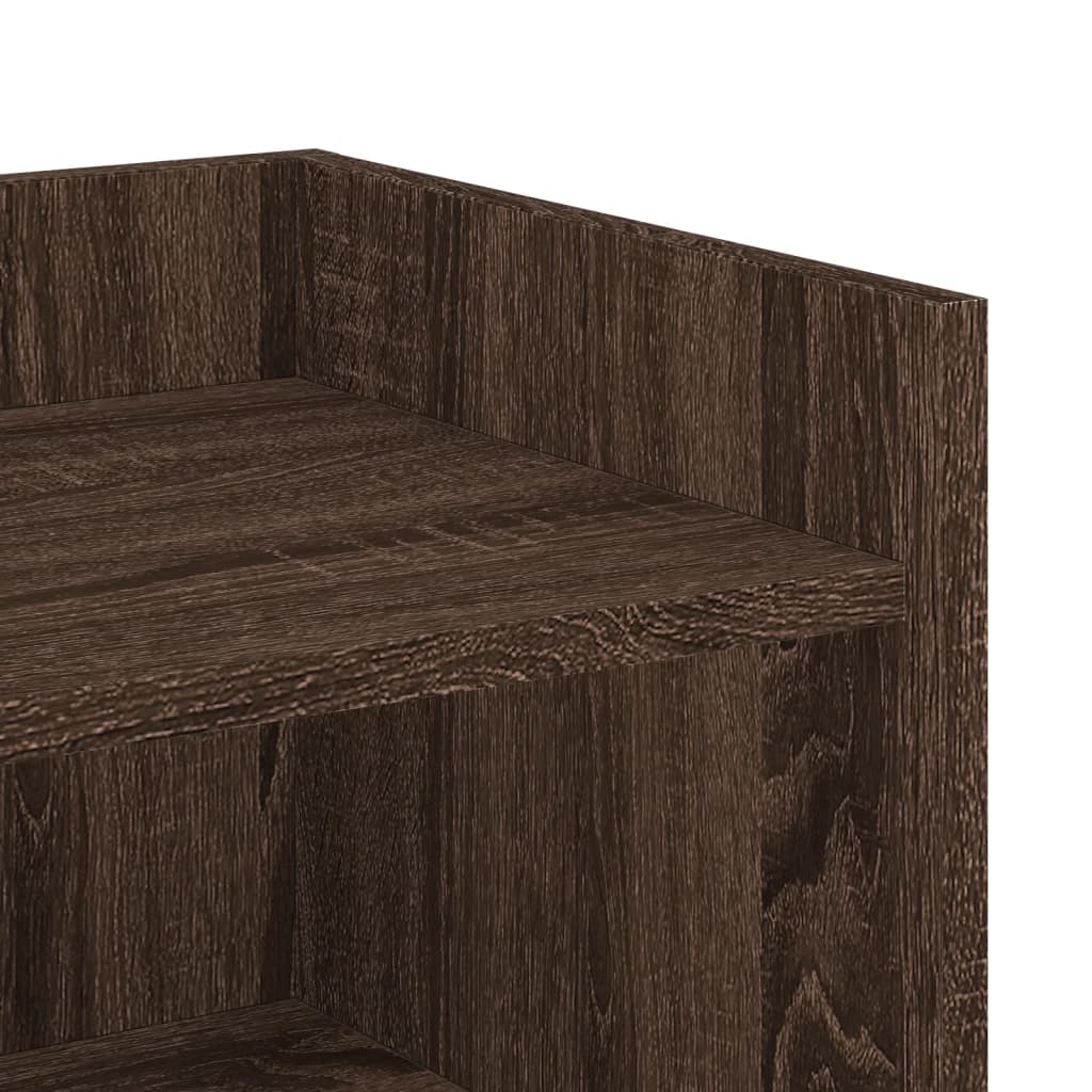 Dressoir 45x35x75 cm bewerkt hout bruin eikenkleur