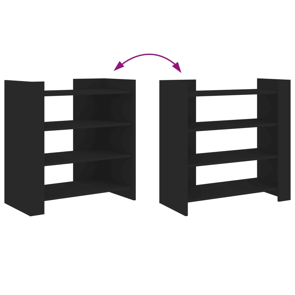 Dressoir 73,5x35x75 cm bewerkt hout zwart