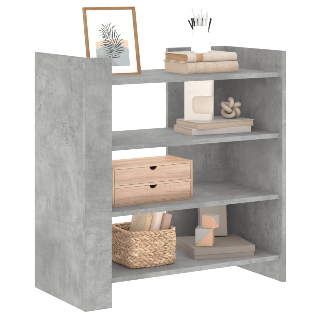 Dressoir 73,5x35x75 cm bewerkt hout betongrijs