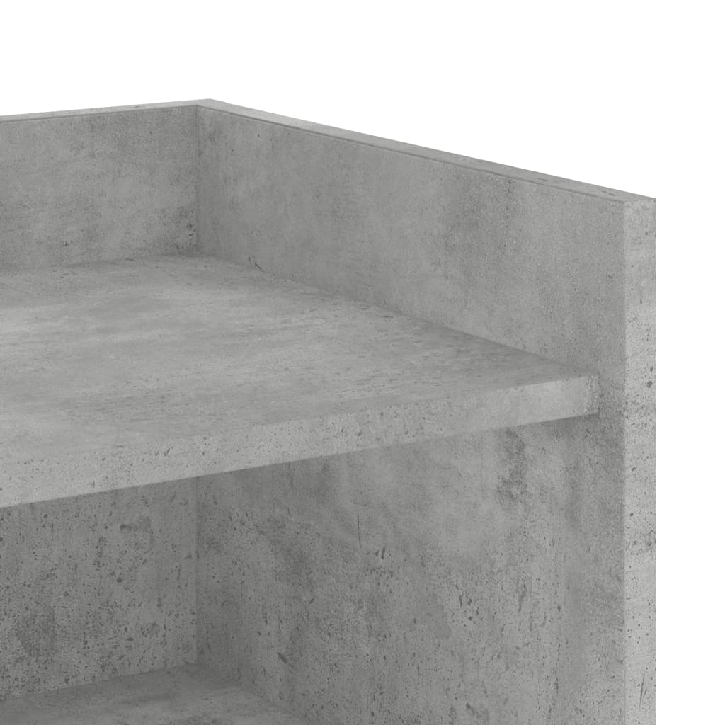 Dressoir 73,5x35x75 cm bewerkt hout betongrijs