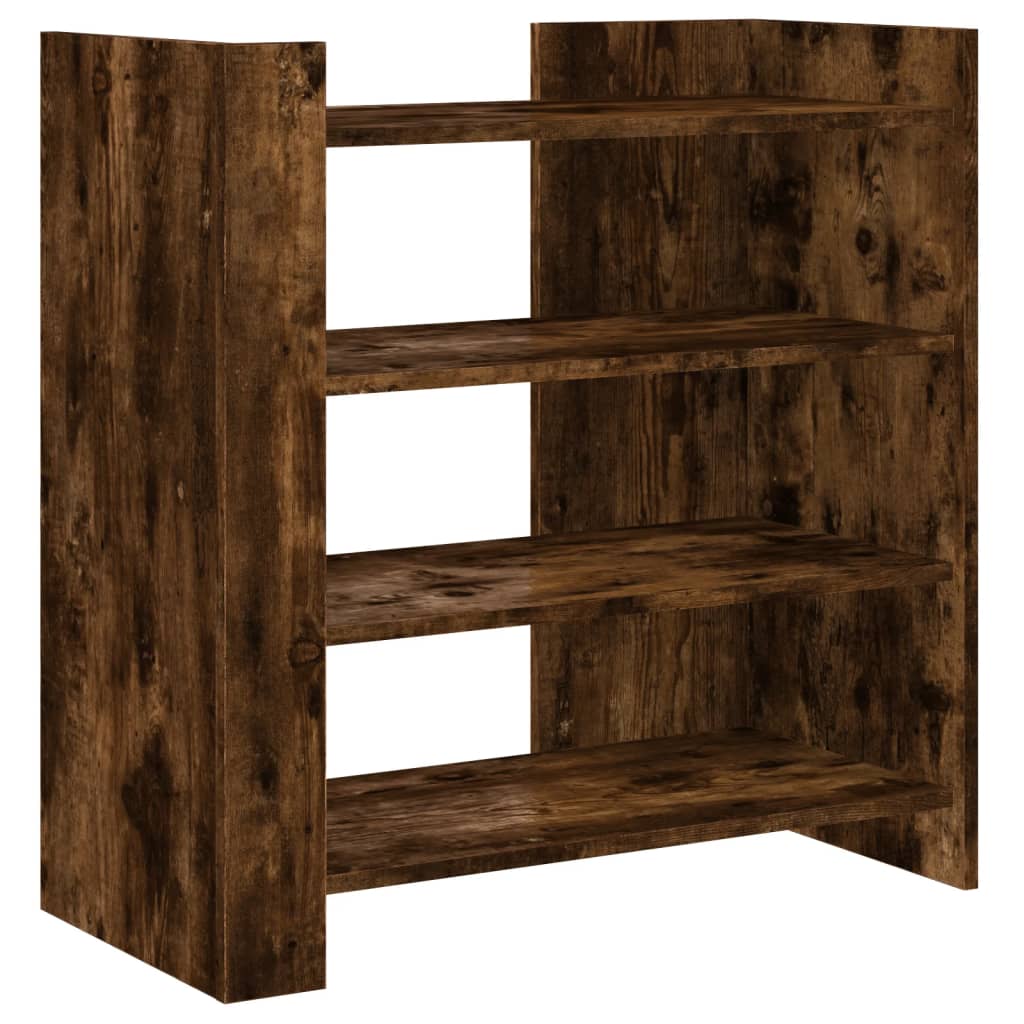 Dressoir 73,5x35x75 cm bewerkt hout gerookt eikenkleurig