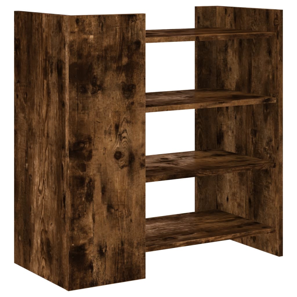 Dressoir 73,5x35x75 cm bewerkt hout gerookt eikenkleurig