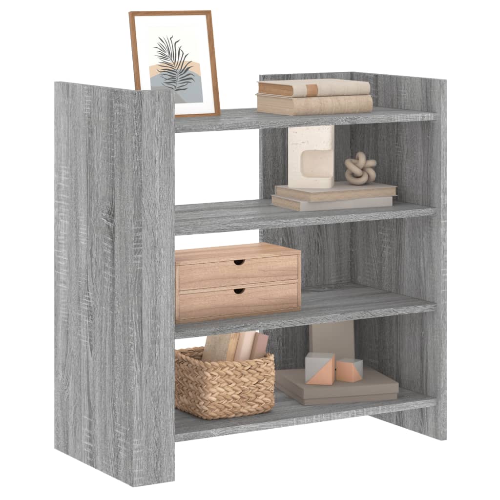 Dressoir 73,5x35x75 cm bewerkt hout grijs sonoma eikenkleurig