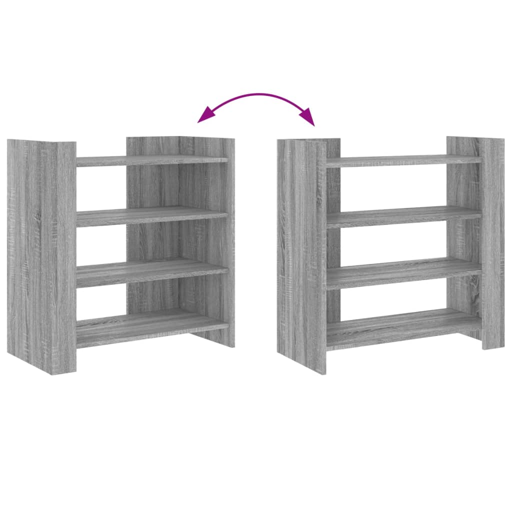 Dressoir 73,5x35x75 cm bewerkt hout grijs sonoma eikenkleurig