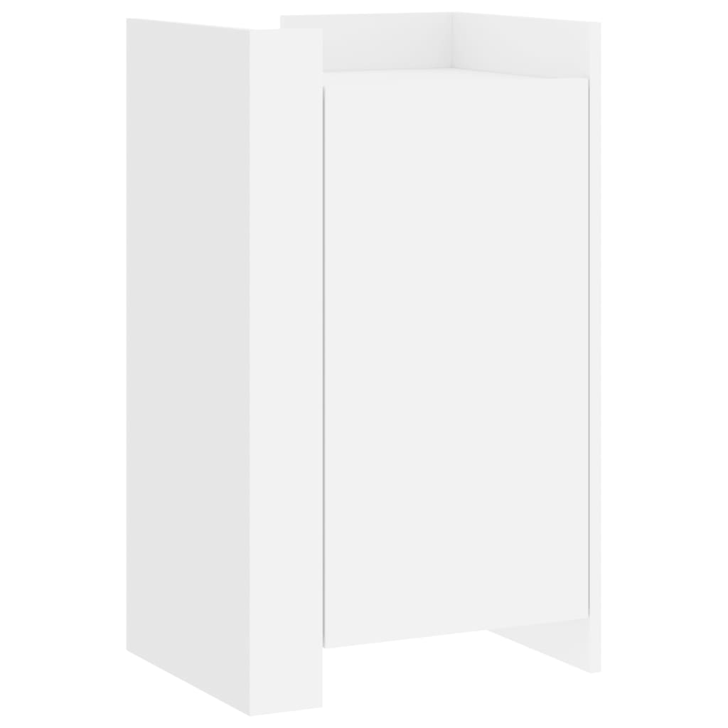 Dressoir 45x35x75 cm bewerkt hout wit