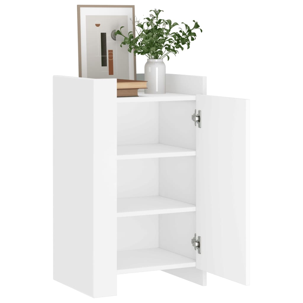 Dressoir 45x35x75 cm bewerkt hout wit