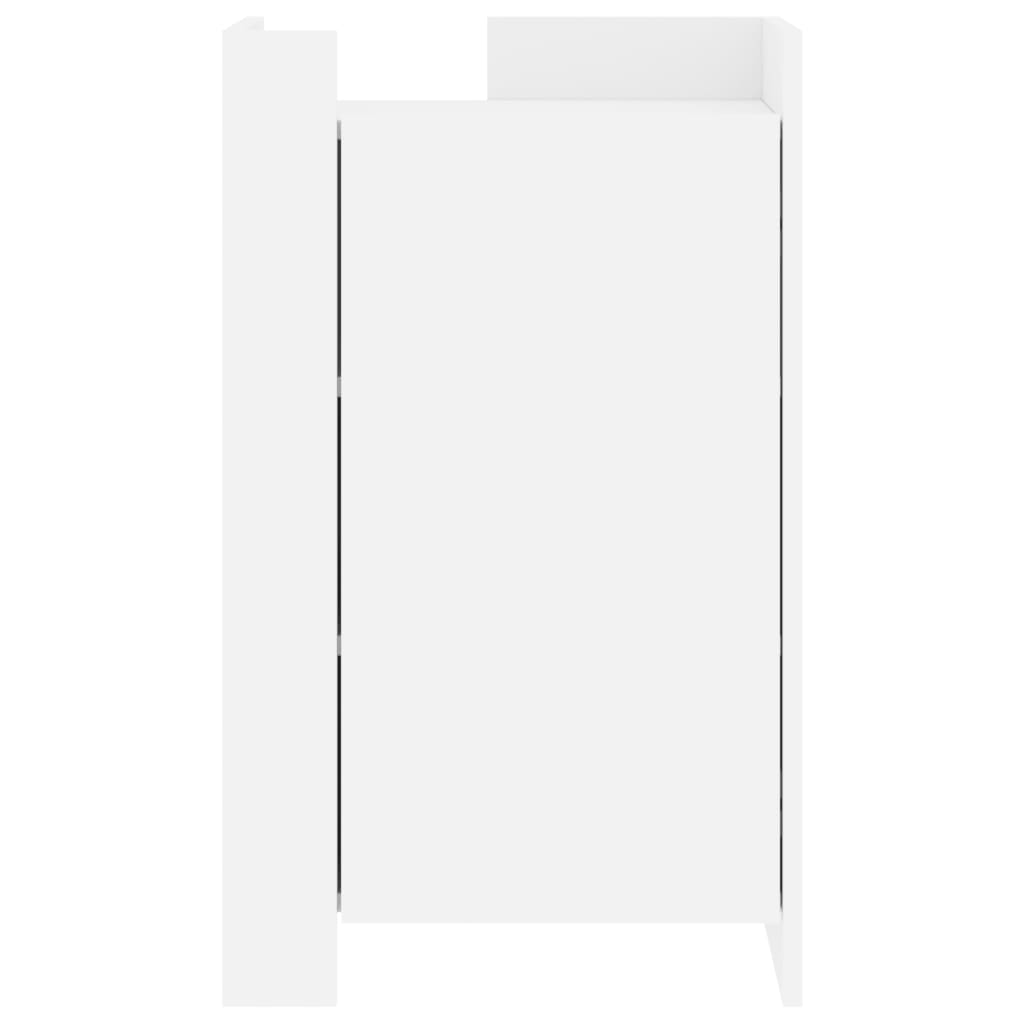 Dressoir 45x35x75 cm bewerkt hout wit