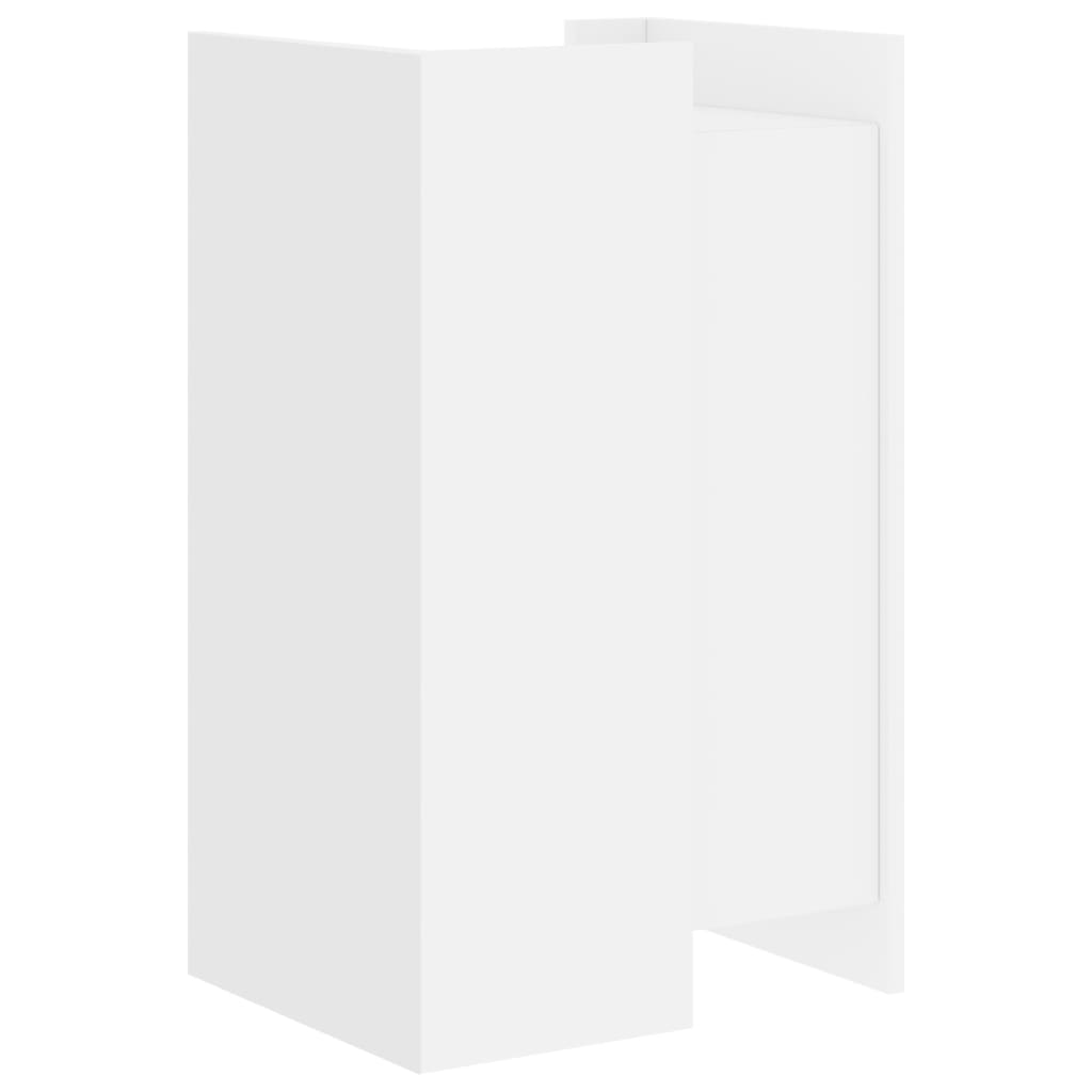 Dressoir 45x35x75 cm bewerkt hout wit