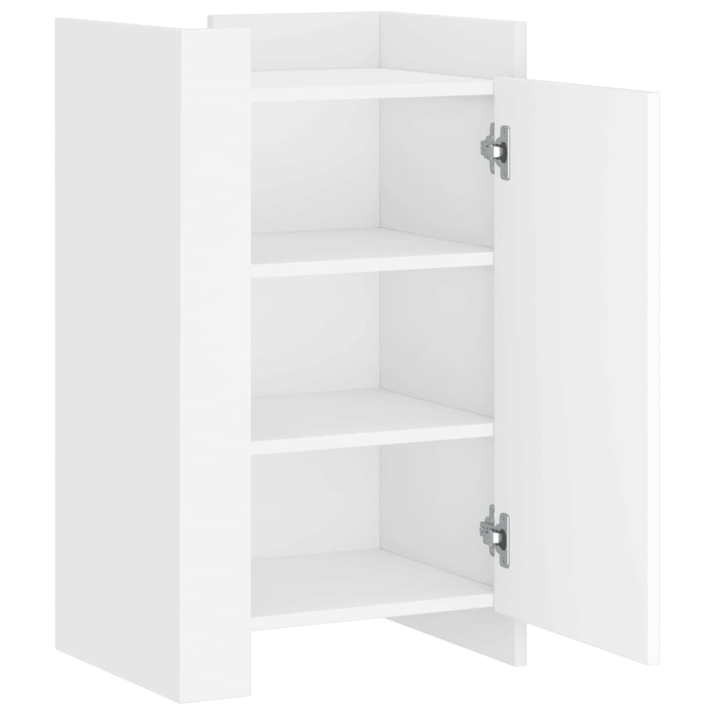 Dressoir 45x35x75 cm bewerkt hout wit