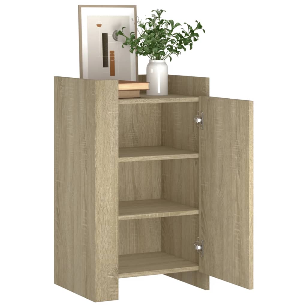 Dressoir 45x35x75 cm bewerkt hout sonoma eikenkleurig