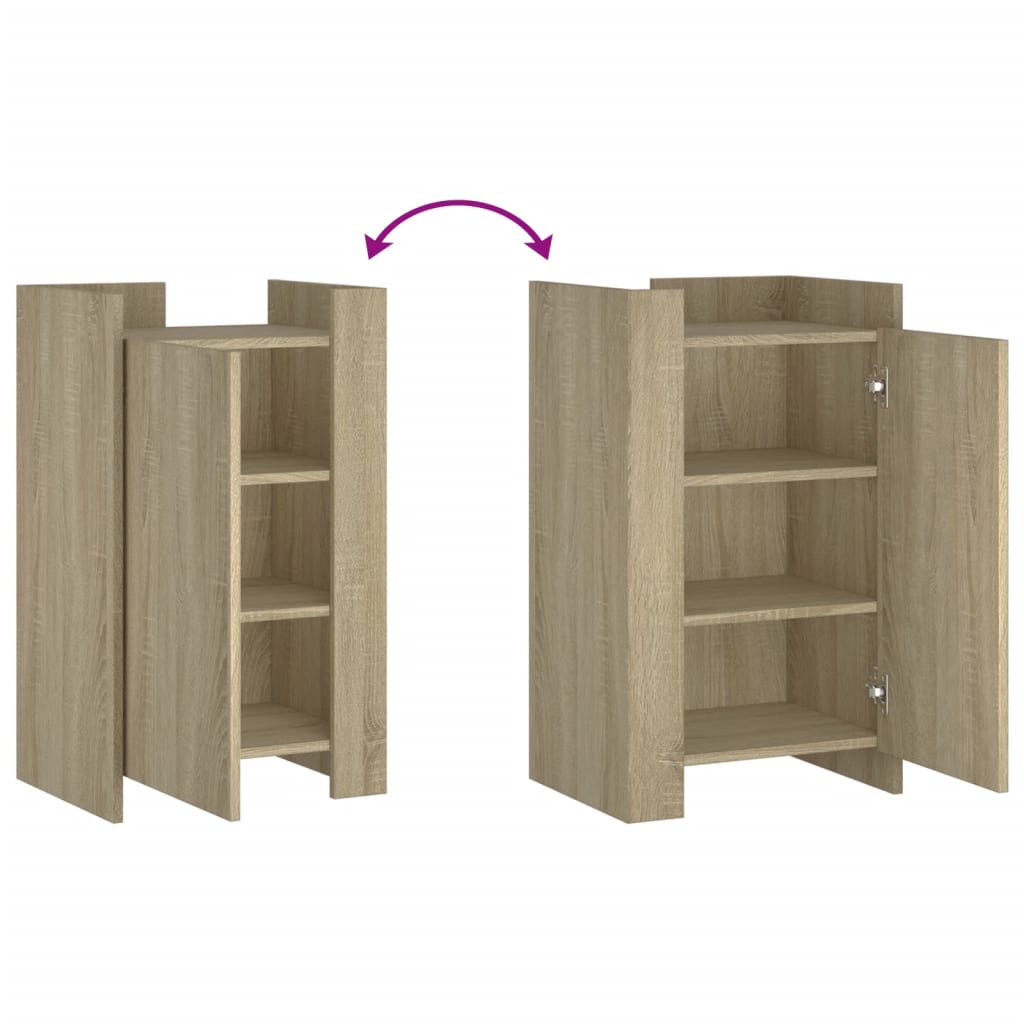 Dressoir 45x35x75 cm bewerkt hout sonoma eikenkleurig