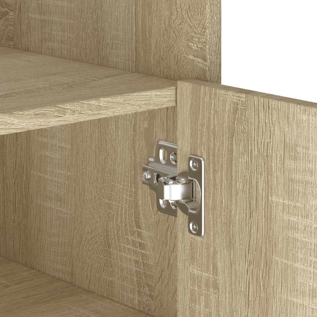 Dressoir 45x35x75 cm bewerkt hout sonoma eikenkleurig