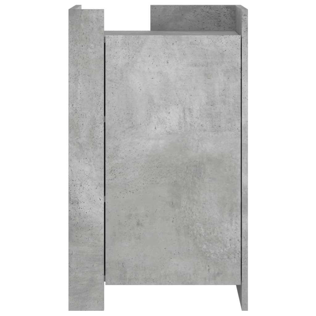 Dressoir 45x35x75 cm bewerkt hout betongrijs
