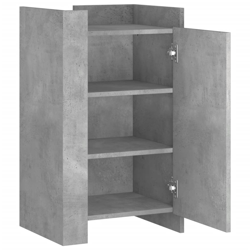 Dressoir 45x35x75 cm bewerkt hout betongrijs