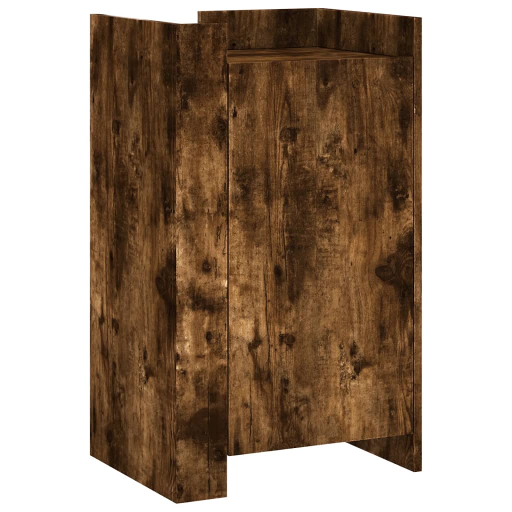 Dressoir 45x35x75 cm bewerkt hout gerookt eikenkleurig