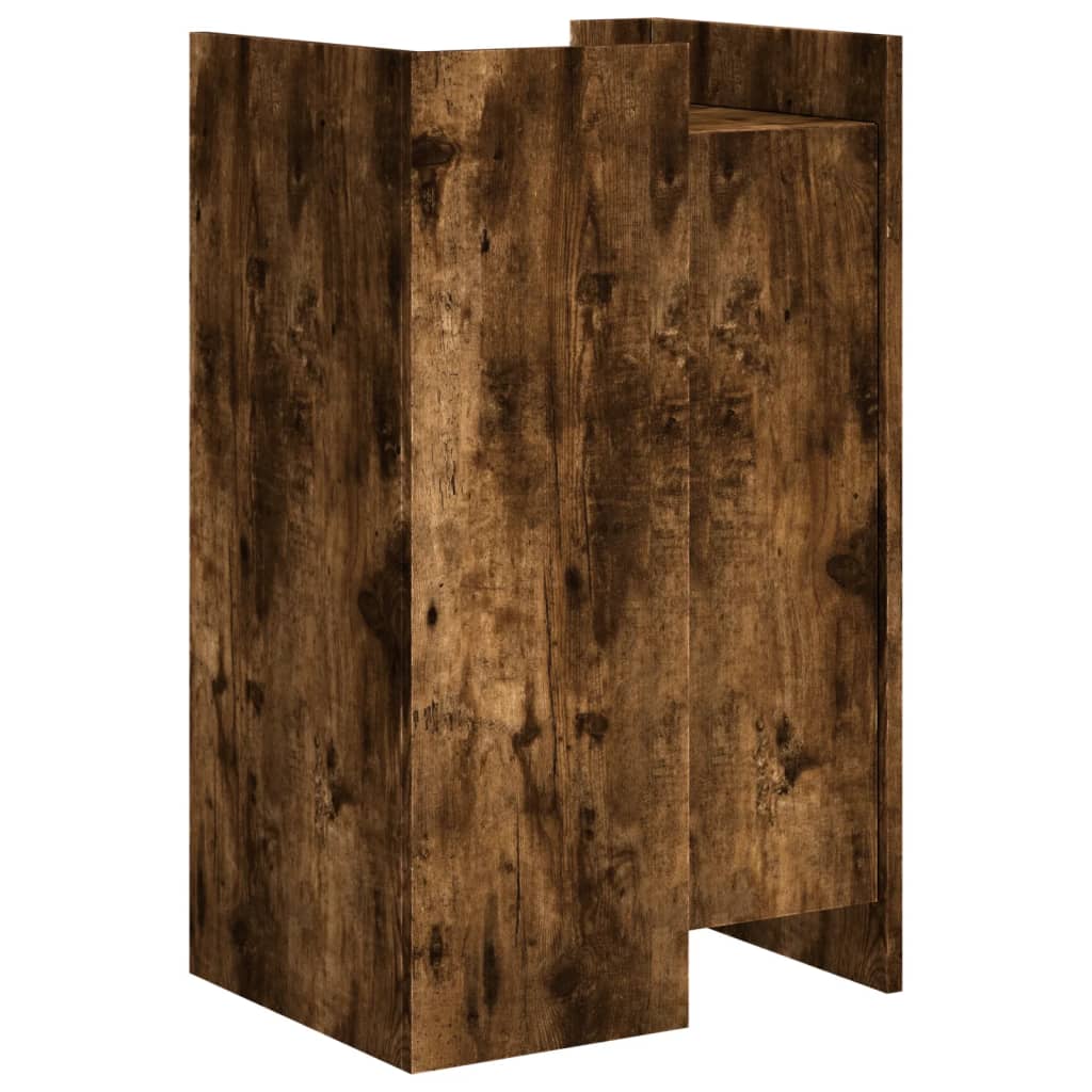 Dressoir 45x35x75 cm bewerkt hout gerookt eikenkleurig