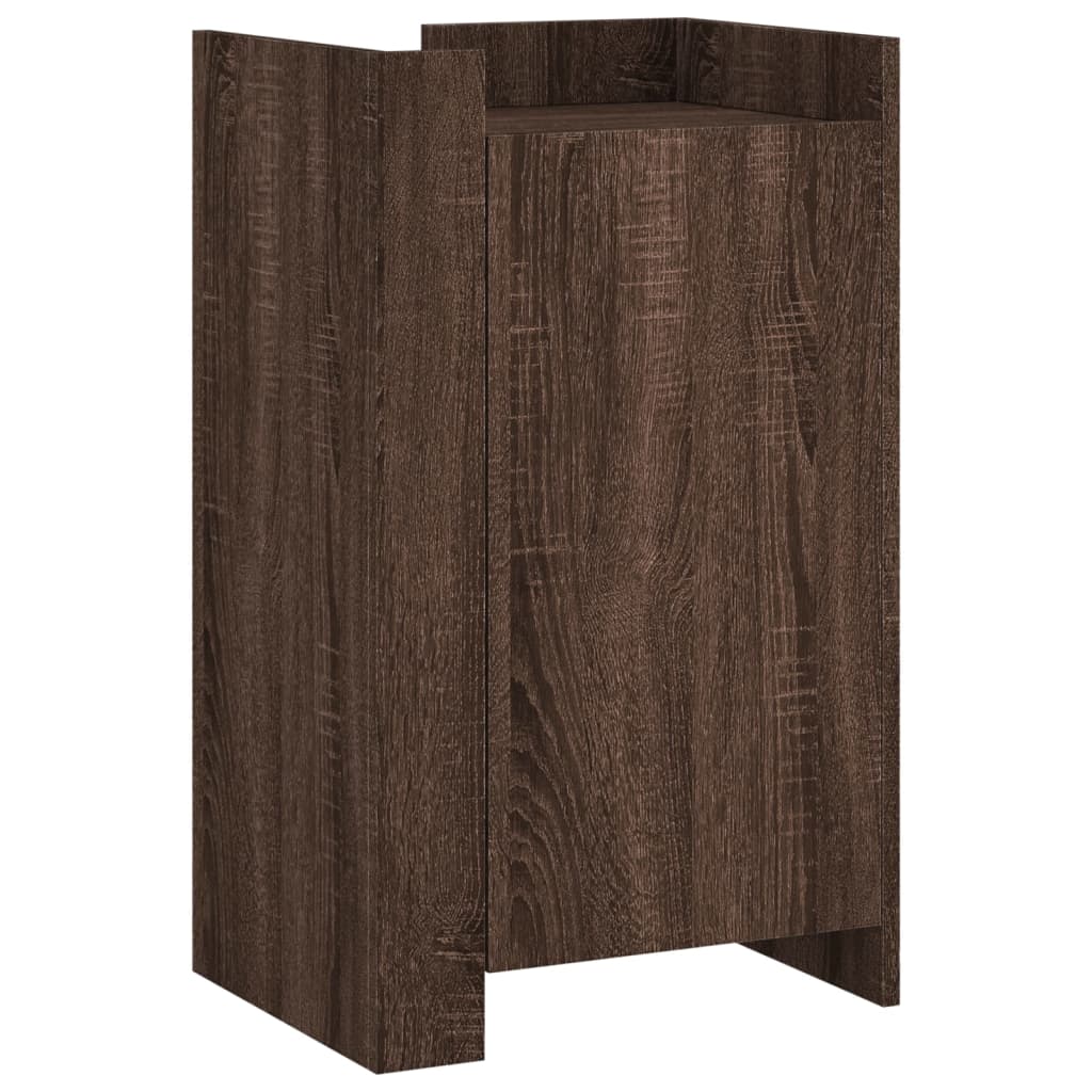 Dressoir 45x35x75 cm bewerkt hout bruin eikenkleurig