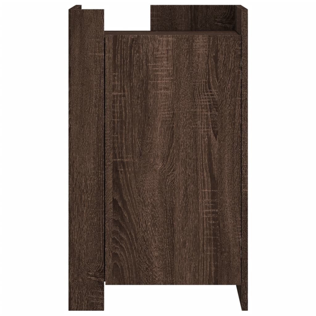 Dressoir 45x35x75 cm bewerkt hout bruin eikenkleurig